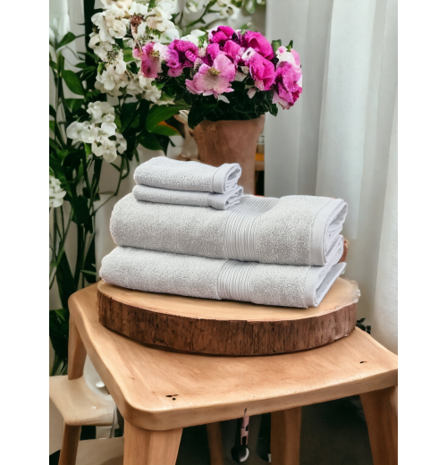 Luxury Bath Towel Set with Face Cloths