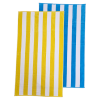 PREMIUM Cabana Hotel Stripe Velour Beach Towel