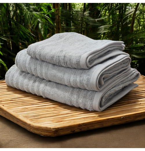 Bamboo Cotton Ribbed Towels