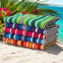 Stripe Cotton Velour Beach Towels